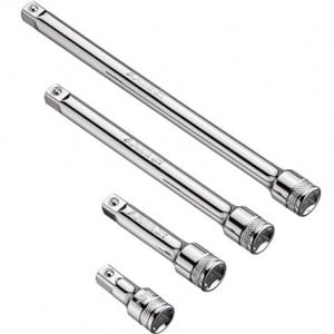 ARES 70244-4-Piece 3/8-Inch Drive Socket Extension Set - Includes 1 3/4-Inch, 3-Inch, 6-Inch and 8-Inch Extensions - Premium Chrome Vanadium Steel with Mirror Finish
