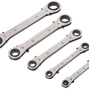 Apollo Tools DT1212 SAE Ratcheting Wrench Set, 5-Piece