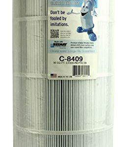 Unicel C8409 Swimming Pool and Spa Replacement Filter Cartridge for Hayward CX900 RE, Sta Rite 25230 0095S, Waterway 817 0100N, Pleatco PA90, Filbur FC1292, and Unicel C8409