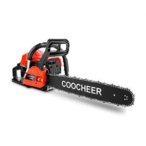 OppsDecor CS5900 58cc Gas Powered Chainsaw 20 Inch 2 Cycle Rancher Gas Chain Saw for Cutting Wood with Tool Kit (US Stock)