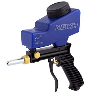 Neiko 30068A Abrasive Air Sand Blaster Handheld Gun | Replaceable Steel Nozzle | Various Media Compatible Gravity Feed Hopper