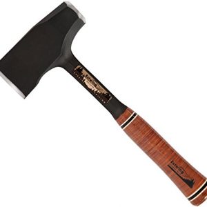 Estwing Special Edition Fireside Friend Axe - 14" Wood Splitting Maul with Forged Steel Construction & Genuine Leather Grip - EFF4SE