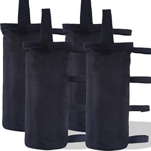 ABCCANOPY 112 LBS Outdoor Pop Up Canopy Tent Gazebo Weight Sand Bag Anchor Kit-4 Pack (Black)