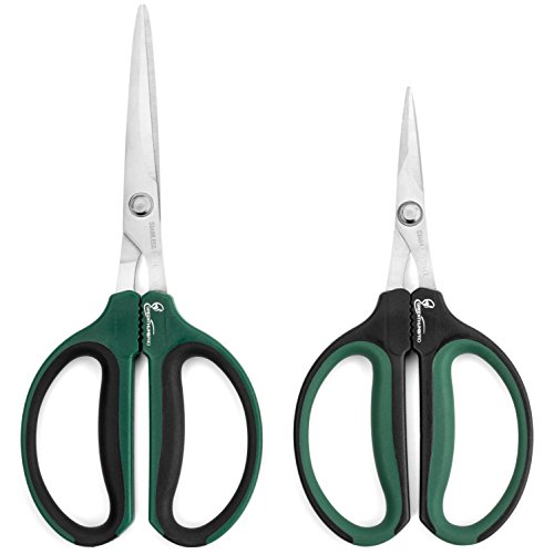 Greenthumbpro Hydroponic 60mm/40mm 2 Pack Bonsai Micro tip Pruning Shears (Stainless Steel)