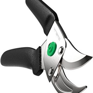 Vremi Garden Pruning Shears - Heavy Duty Garden Clippers with Rust Proof Stainless Steel Blades - Handheld Gardening Tools Bypass Pruner Shears (Double)