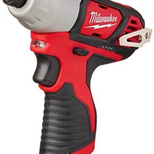 Milwaukee 2462-20 M12 1/4 Inch Hex Shank 12 Volt Lithium Ion Cordless 2,500 RPM 1,000 Inch Pounds Impact Driver w/ LED Light and Fuel Gauge (Battery Not Included, Power Tool Only)