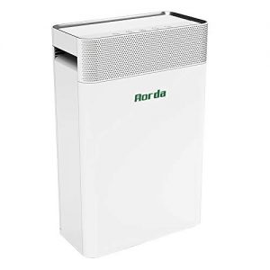 Aorda Air Purifier for Home: True HEPA Filter Air Cleaner with Quiet Sleep Mode - Eliminates Dust, Odor, Smoke, Pet Dander - for Allergies, Bedroom, Office White