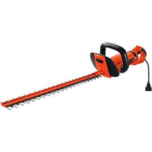 BLACK+DECKER HH2455 3.3-Amp HedgeHog Hedge Trimmer with Rotating Handle And Dual Blade Action Blades, 24"