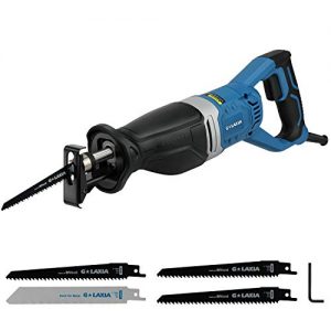 Reciprocating Saw, GALAXIA 9 Amps Professional Corded Sabre Saw with 4Pcs Blades 1-1/8"(28mm) Stroke Length, 0-2800SPM and 6" Max. cutting Depth in Wood and Metal Cutting