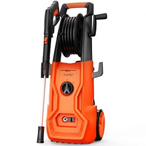AIPER Electric Power Washer 2150 PSI 1.85 GPM Pressure Washer 1800W Cleaner Machine with Adjustable Nozzle, Long Hose, Hose Reel, and Spray Gun