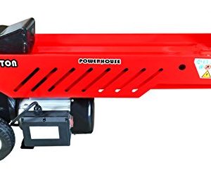 Powerhouse Log Splitters XM-580 9 Ton Electric Hydraulic Horizontal Log Splitter, Red/Black/Silver