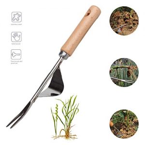 HIPIBEST Stainless Hand Weeder Tool Manual Weed Puller Bend-Proof Gardening Tool,Ergonomic Handle Non-Slip Weeding Tools Remove Dandelions and Other Weeds for Garden Lawn Farmland Style B