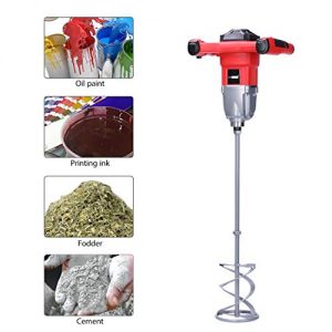 VIVOHOME 110V 1600W Electric Handheld Paint Cement Mortar Mixer Machine with 7 Adjustable Speed