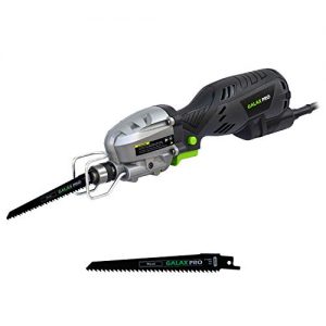 GALAX PRO Compact Reciprocating Saw 5 Amp Mini Reciprocating Saw Extra Long 6.6ft Cable, Max. Cutting Capacity 4½"; ½" Stroke Length; 3000 Strokes per Minute - For Wood Cutting