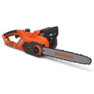 Goplus Corded Electric Chainsaw, 16-Inch 13 Amp Compact Chain Saw with Blade Cover, 340 ml Visible Oil Tank, Soft Handle, Automatic Oil Lubrication and Tool-Free Tension Chain System