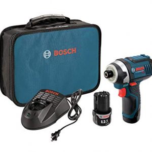 Bosch PS41-2A 12V Max 1/4-Inch Hex Impact Driver Kit with 2 Batteries, Charger and Case,Blue