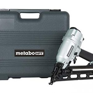 Metabo HPT Finish Nailer, 15 Gauge, Pneumatic, Angled, Finish Nails 1-1/4-Inch up to 2-1/2-Inch, Integrated Air Duster, Selective Actuation Switch, 5-Year Warranty (NT65MA4)