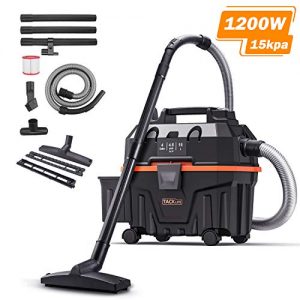 Wet and Dry Vacuum, TACKLIFE 4 Gallon 1200W 4.5 Peak Hp Bagless Wet Dry Vacuum, Wet Suction/Dry Suction/Blowing 3 in 1 Function, Suitable for Indoor and Outdoor Use, PVC01B