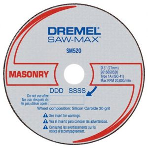 Dremel SM520c 3-Inch Masonry Cut-Off Wheel, 3-Pack