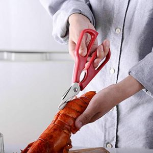 Dergo ☀ Home & Garden New Lobster Fish Shrimp Crab Seafood Scissors Shears Snip Shells Kitchen Tool (A)