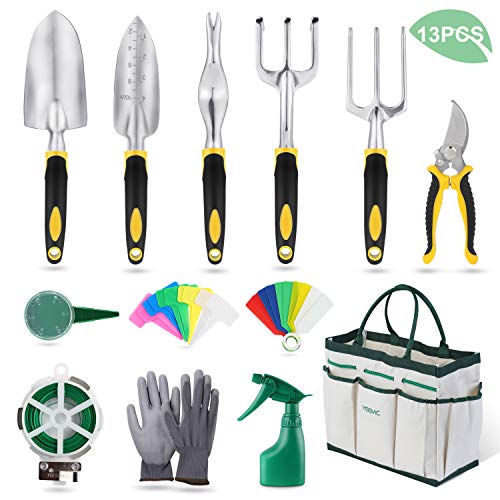 YISSVIC Garden Tools Set 12 Pieces Heavy Duty Gardening Kit SALE 🏡 Tool ...