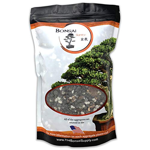 Bonsai Soil All Purpose Mix | Fast Draining Pre Blend Plant | Pumice, Lava, Calcined Clay and Pine Bark ● Potting Pre Mixed Bonsai Plant Soil Mixture by The Bonsai Supply (2 Quart Bag)