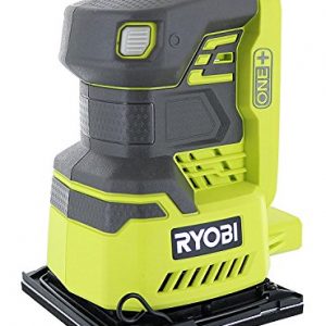 Ryobi P440 One+ 18V Lithium Ion 12,000 RPM 1/4 Sheet Palm Sander w/ Onboard Dust Bag and Included Sanding Pads (Battery Not Included, Power Tool Only)