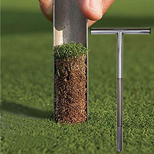 CURE SECRET 20 Inch Soil Sampler Probe Stainless Steel T-Style Soil Test Kits