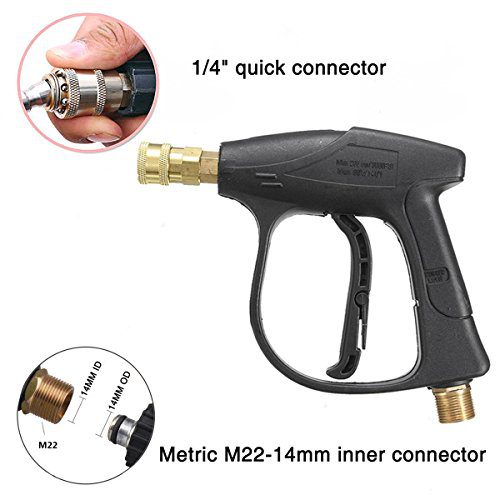 MATCC High Pressure Washer Gun 3000 PSI Car Washer Gun With 5 Nozzles ...