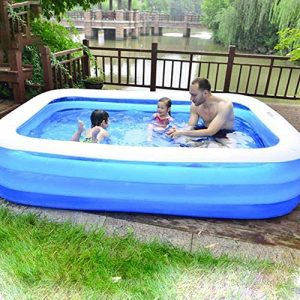 AILAAILA 10pcs Inflatable Pool, Family Inflatable Swimming Pool for Baby, Kiddie, Kids, Adult, Infant, Toddlers Outdoor, Garden, Backyard, Summer Water Party