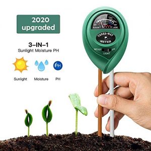 Soil Ph Meter, Soil Tester Kits with Moisture, Light and PH Test for Garden, Farm, Lawn, Indoor & Outdoor, No Battery Needed PH Meter for Soil, Easy to Use