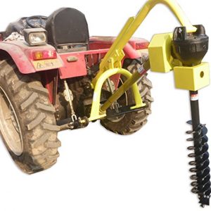 Titan 30HP HD Steel Fence Posthole Digger w/9" Auger 3 Point Tractor Attachment