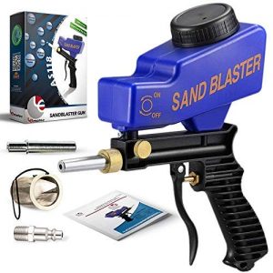 Sandblaster Sand Blaster Gun Kit, Soda Blaster, Professional Sand Blasters, Media Sandblaster Gun, Spot Blaster, Media Blaster Sandblast Gun, Walnut, Bead, & Sand Blast Blasting Equipment. (AS118)