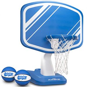 GoSports Splash Hoop PRO Pool Basketball Game, Includes Poolside Water Basketball Hoop, 2 Balls and Pump