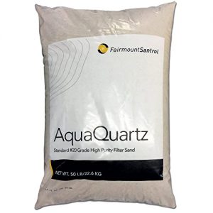 FairmountSantrol AquaQuartz-50 Pool Filter 20-Grade Silica Sand 50 Pounds, White