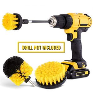 Drill Brush Attachment Set - Power Scrubber Brush Cleaning Kit - All Purpose Drill Brush with Extend Attachment for Bathroom Surfaces, Grout, Floor, Tub, Shower, Tile, Corners, Kitchen, Automotive