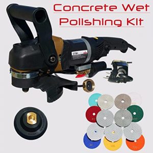 Stadea Wet Concrete Polisher Grinder Kit with Concrete Diamond Polishing Pads - Wet Polisher Variable Speed for Wet Dry Polishing