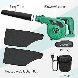 backyardequip leaf 20v lithium kimo blower sweeper cordless vacuum