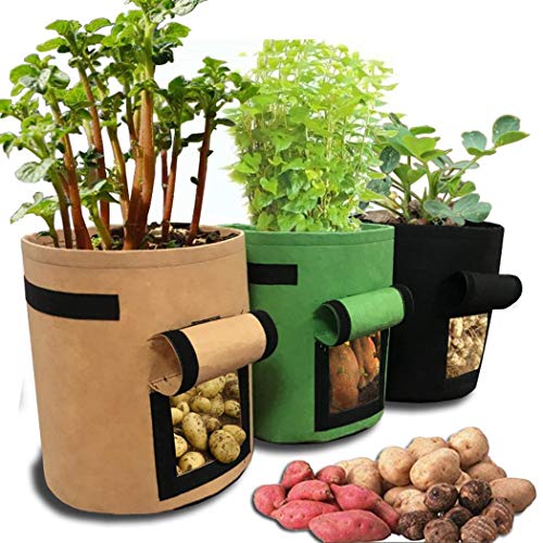 weepo Home Balcony Garden Plant Bag Vegetables Growing Container for Potato Cultivation Grow Bags