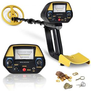 INTEY Metal Detector - Sensitivity & Volume Adjustable, Waterproof Coil (30.7-42.5 in), Metal Detector with Pinpointer & DISC Mode for Detecting Gold, Silver, Beach Treasures, for Gift