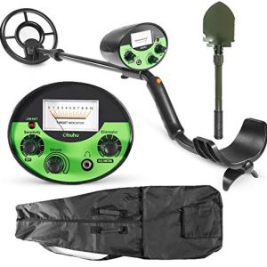 Ohuhu Metal Detector, High Accuracy Detector with Pinpoint, Beach & Forest Treasure Hunting, Gold Digger with Waterproof & Sensitive Search Coil, Bonus A Foldable Shovel,Christmas Idea Gifts for Kids