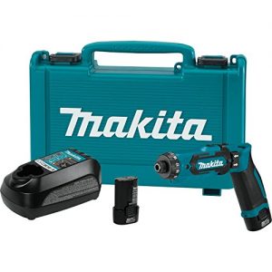 Makita DF012DSE 7.2V Lithium-Ion Cordless 1/4" Hex Driver-Drill Kit with Auto-Stop Clutch