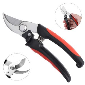 Hand Pruners - 7.1 Inch Sharp Bypass Pruning Shears,Garden Scissors Pruning Shears Clippers,Labor Saving for Garden Work with Ergonomically Design Handle