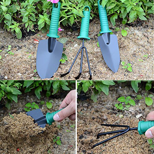 BNCHI Gardening Tools Set,12 Pieces Stainless Steel Garden Hand Tool ...