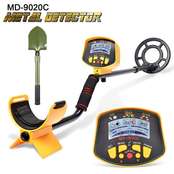 VVinRC Professional Metal Detector with Pinpointer Function, High Sensitivity Metal Detector for Adults & Kids Waterproof Search Coil Underground Treasure Hunter LCD Display