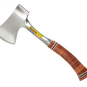 Estwing Sportsman's Axe - 12" Camping Hatchet with Forged Steel Construction & Genuine Leather Grip - E14A