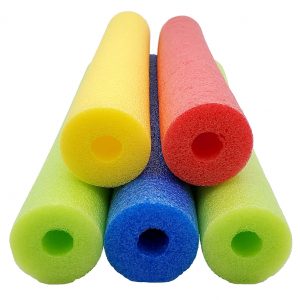 Fix Find 52 Inch Colorful Foam Pool Swim Noodle 5 Pack in Bright Jewel Tone Multicolors 52"