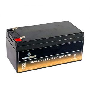 SLA Replacement Battery for 12V 3.2AH AGM Battery- Replaces BP3-12 ES3-12 PS-1230 PW1203- Chrome Battery