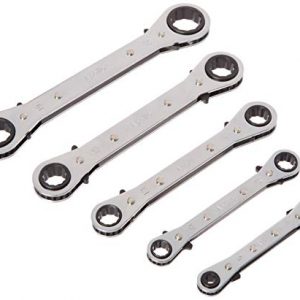 Apollo Tools DT1213 Metric 5-Piece Ratcheting Wrench Set
