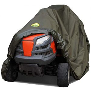 Family Accessories 100% Waterproof Riding Lawn Mower Cover, Heavy Duty Premium Water Resistant Garden Tractor Cover, Weatherproof Outdoor Storage for Ride On Lawnmower Engine, 72Lx44Wx43H